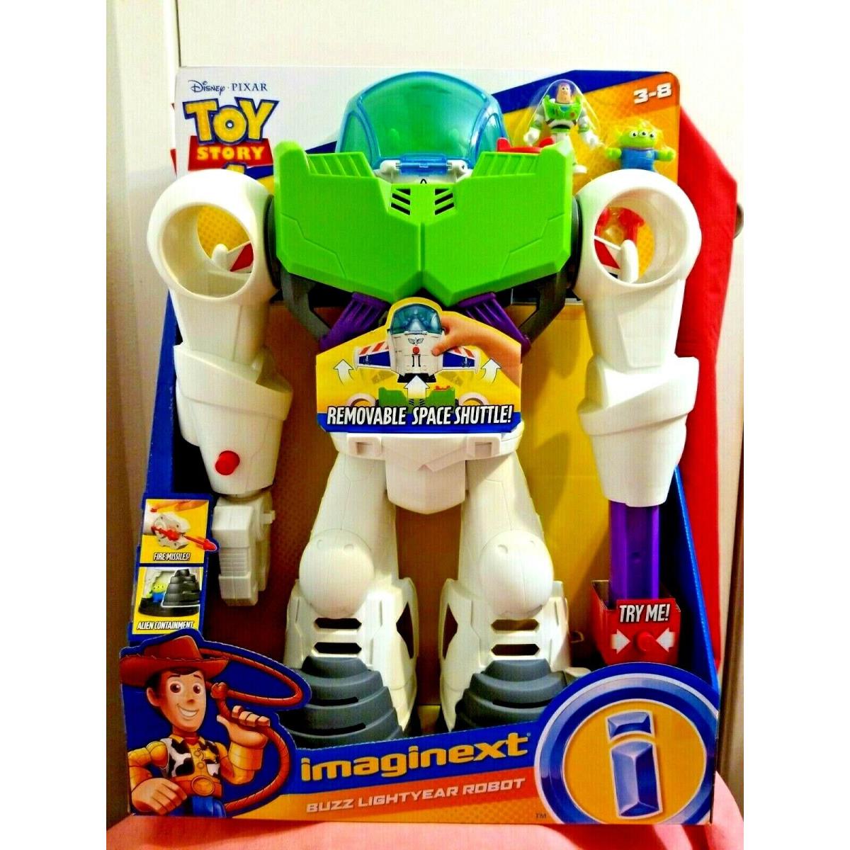 Imaginext Disney Pixar Toy Story 4 Buzz Lightyear Robot Playset 21 Tall
