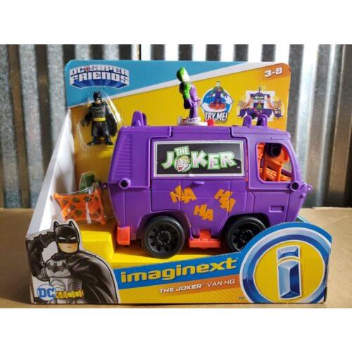 DC Imaginext The Joker Van HQ Car Vehicle and Joker Batman Figures Playset