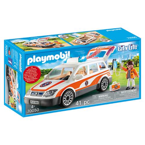 Playmobil City Life 70050 Emergency Car with Siren Lights Mib/new