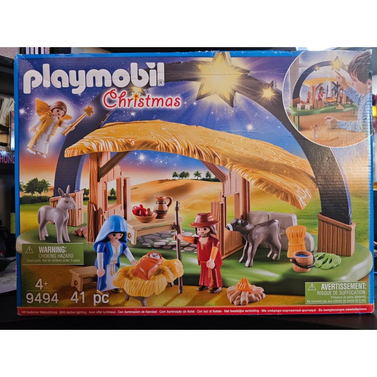 Playmobil Christmas Illuminating Nativity Baby Jesus Manger 9494