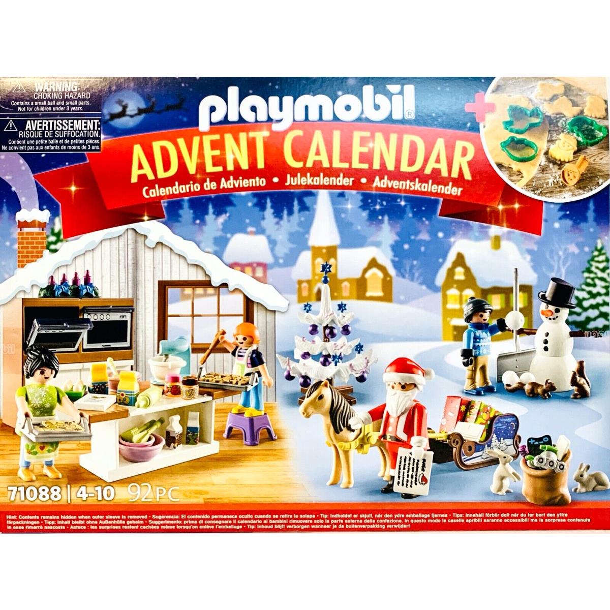 Playmobil Christmas Baking 71088 Advent Calendar 92 Pieces Age 4-10 Years
