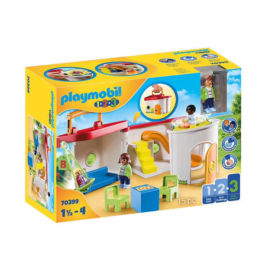 Playmobil 1 2 3 70399 My Take Along Preschool Mib/new