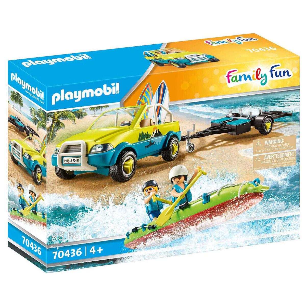 Playmobil Family Fun Beach Car with Canoe 70436 IN Stock