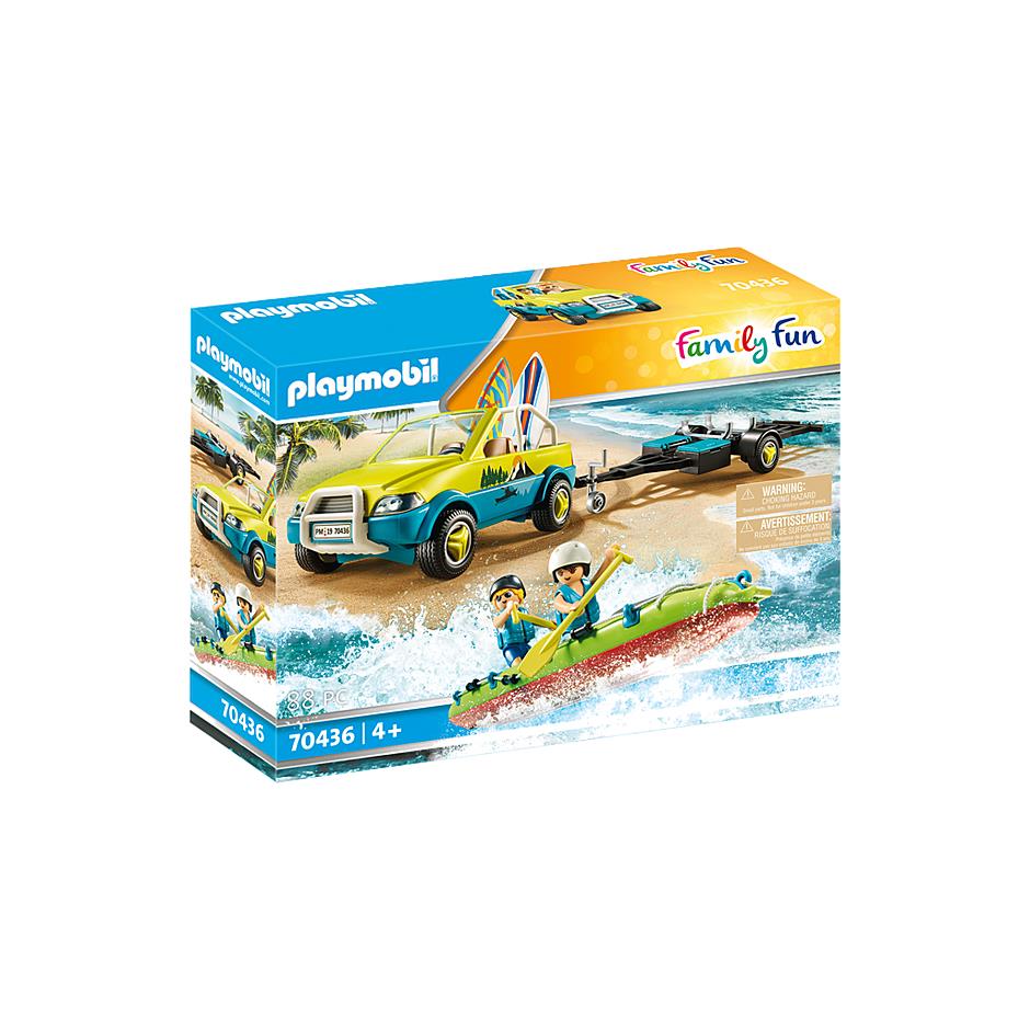 Playmobil 70436 Family Fun Beach Car with Canoe Mib/new