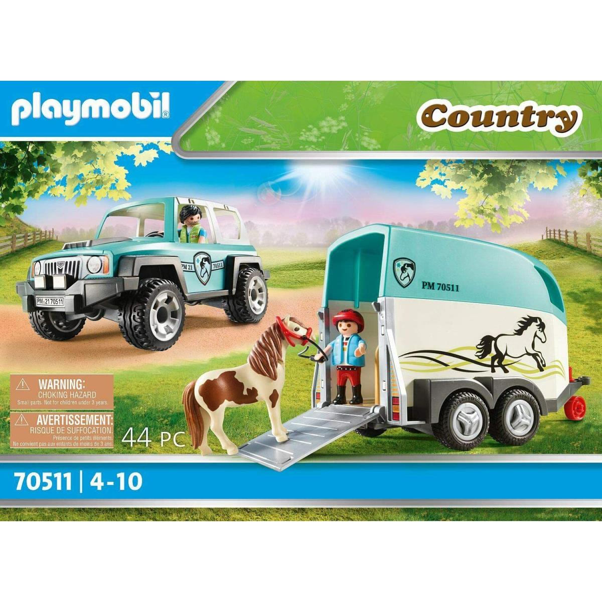 Playmobil Country 70511 Car with Pony Trailer Mib/new