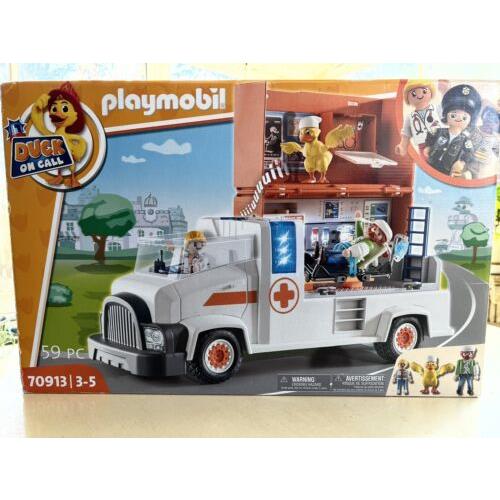 Playmobil 70913 Duck on Call Ambulance Mib/new 59 Pieces Age 3-5