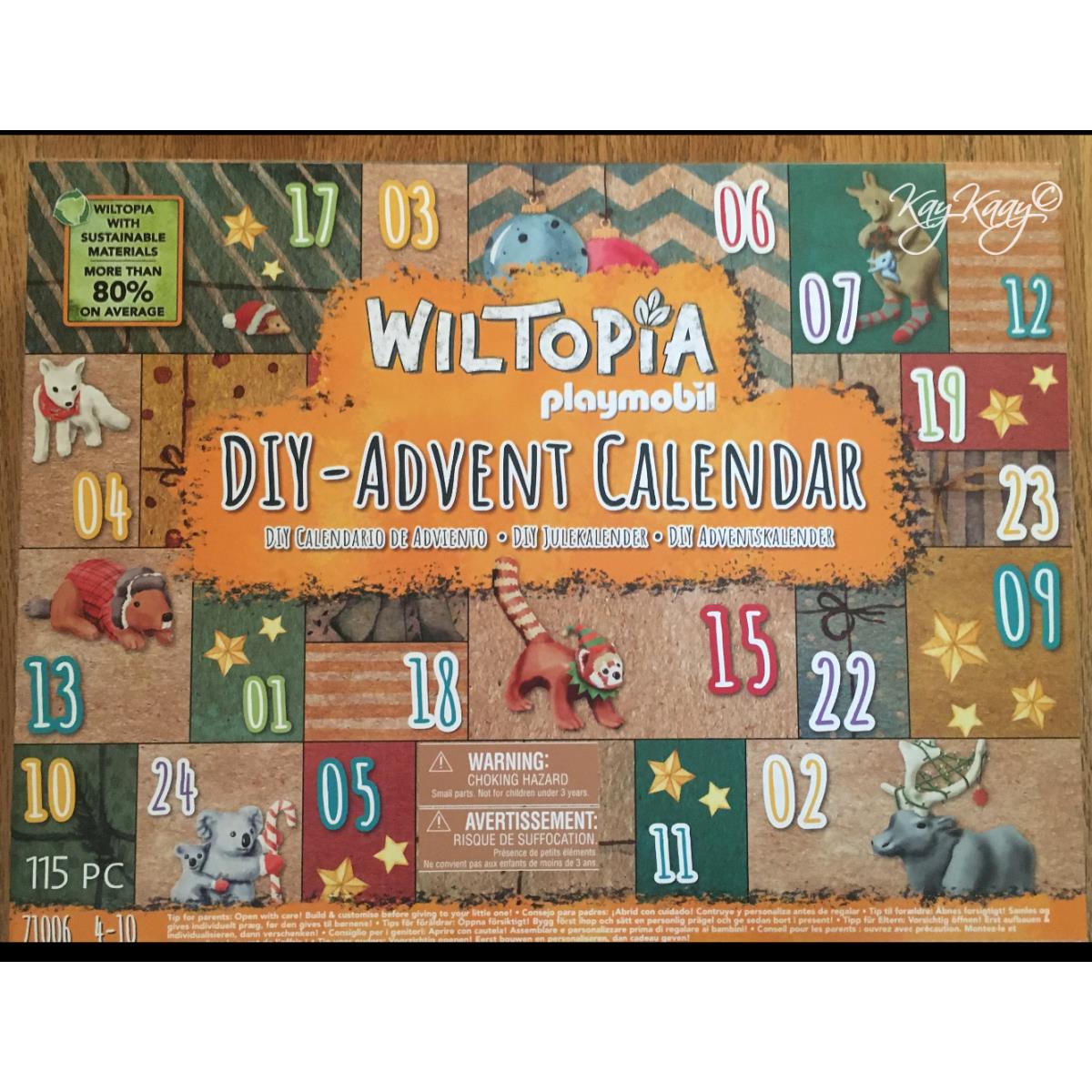 Playmobil 71006 Wiltopia Diy Advent Calendar: Animal Trip Around The World