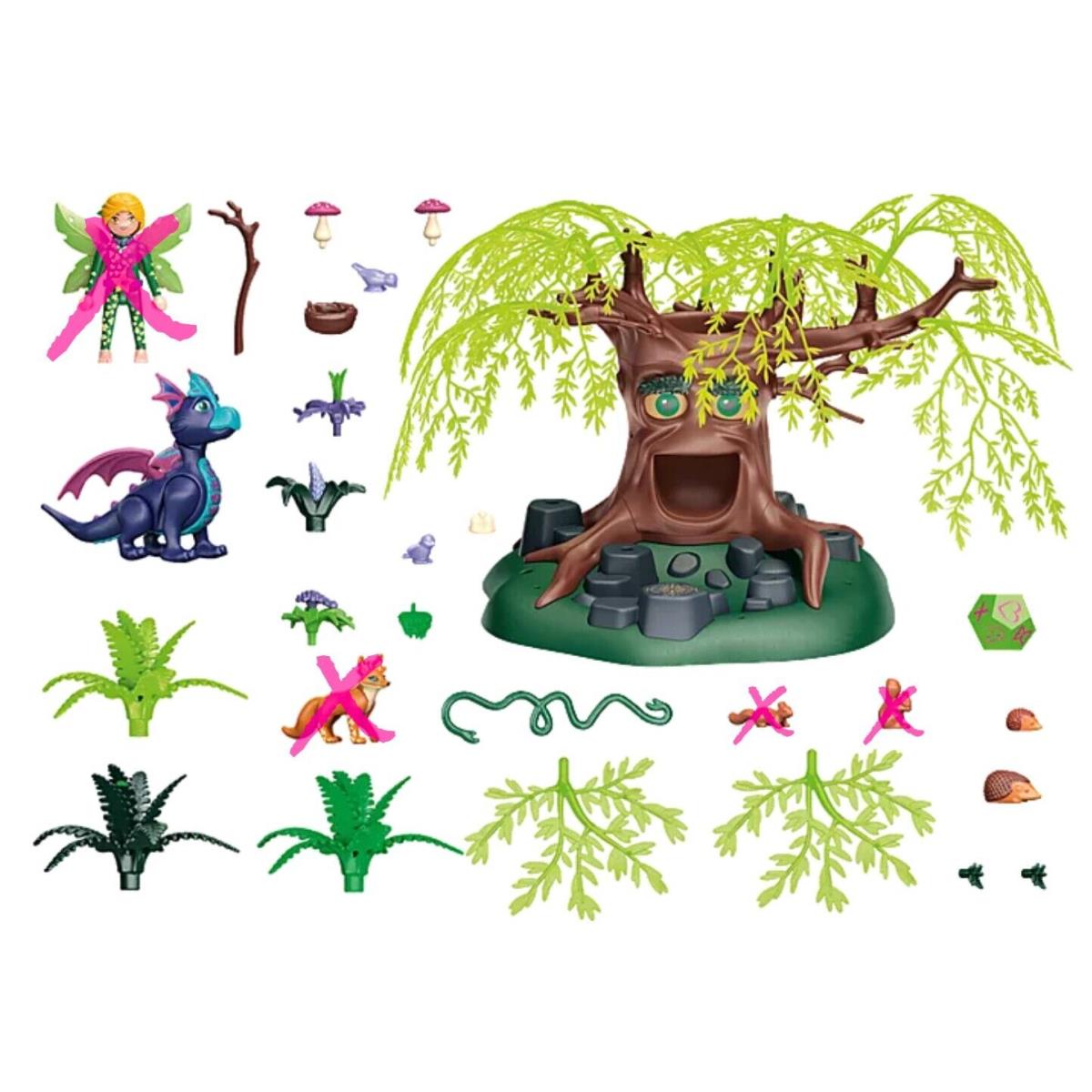 Playmobil Adventures of Ayuma Tree of Wisdom 70801 - Opened - Missing Fairy