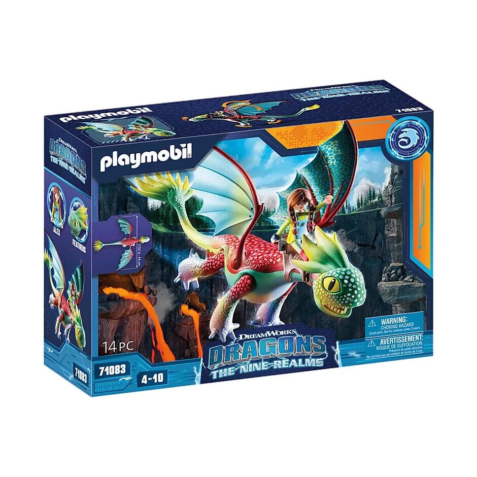 Playmobil Dreamworks Dragons: Nine Realms 71083 Feathers Alex Mib/new