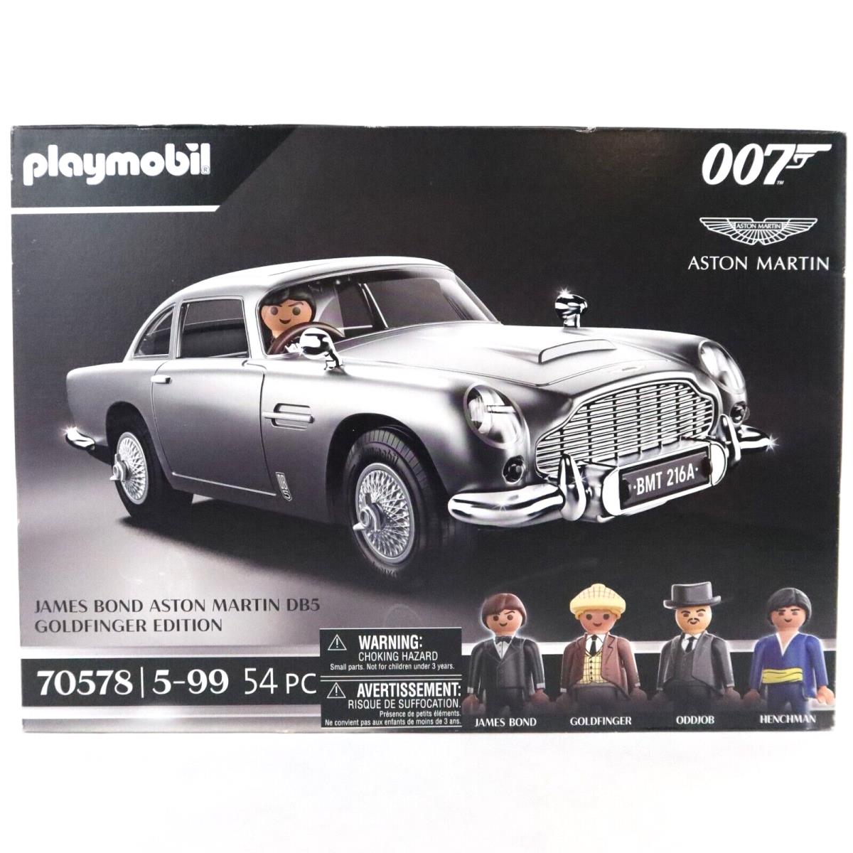 Playmobil 007 James Bond Aston Martin DB5 Goldfinger Edition Car 54pc 70578