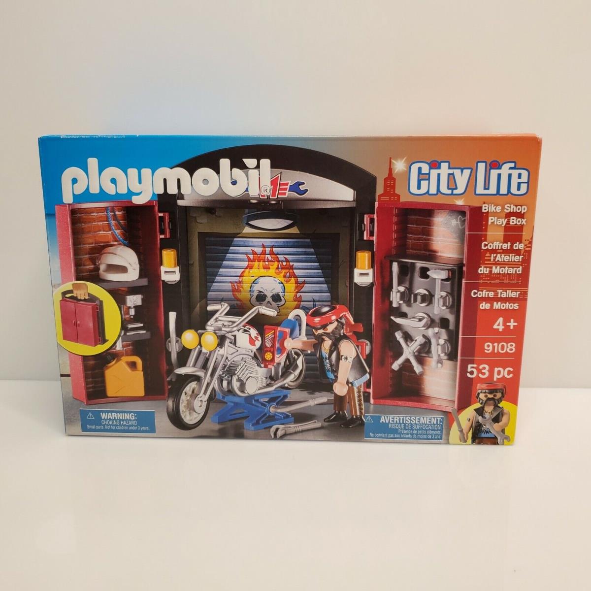 Playmobil 9108 City Life Bike Shop Play Box Motorcycle 2016 Germany