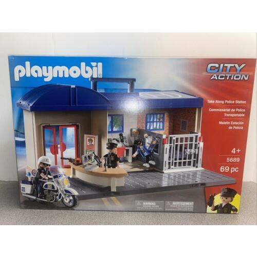Playmobil City Action 5689 Take Along Police Station Carrying Case