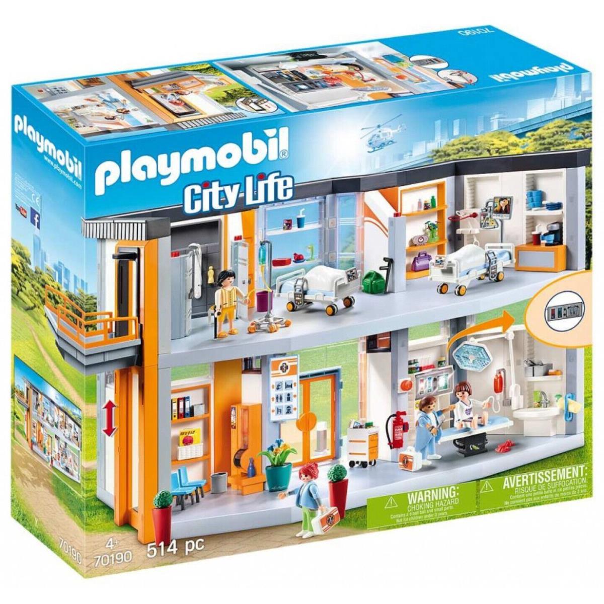 Playmobil City Life Large Hospital - 70190 Building Kit