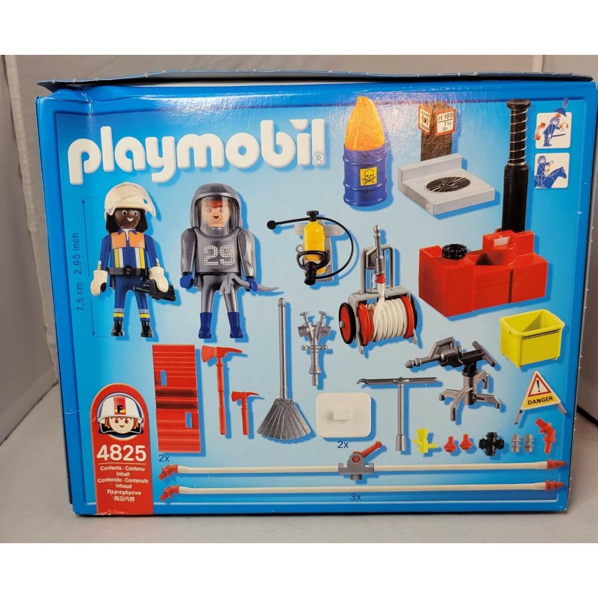 Playmobil 4825 Firefighters with Water Pump Mint Rescue 177