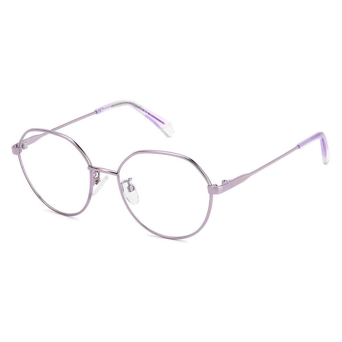 Polaroid Pld D490/G Eyeglasses Women Lilac Geometric 52mm