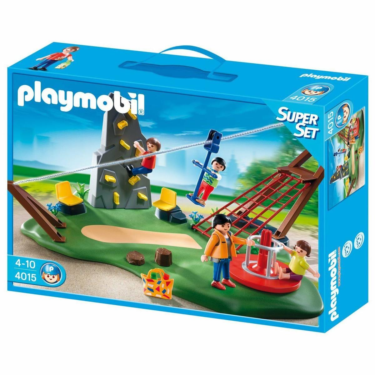 Playmobil Toy 4015 Playground Superset Super Set Rock Climbing Zipline Wall