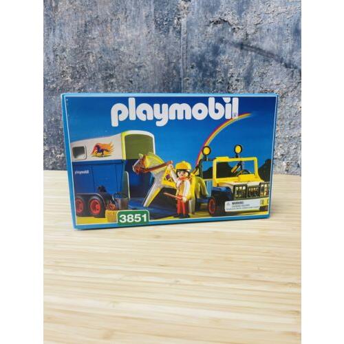 Playmobil 3851 Jeep Horse Trailer Made in Germany 1996