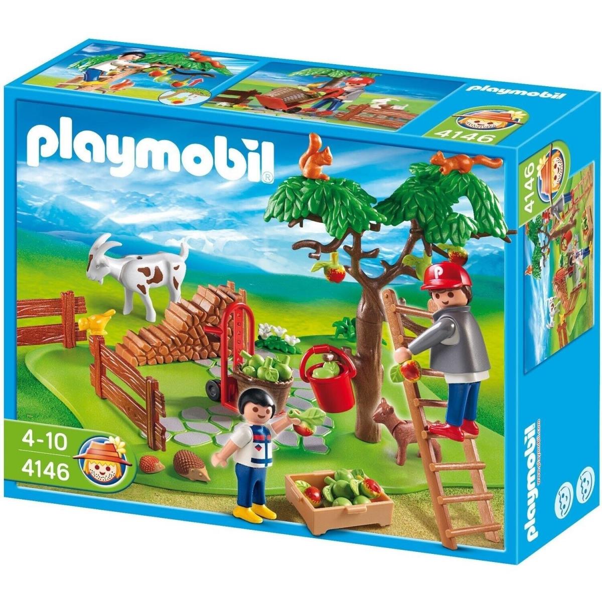Playmobil 4146 Apple Harvest Compact Set Tree Ladder Apples Basket
