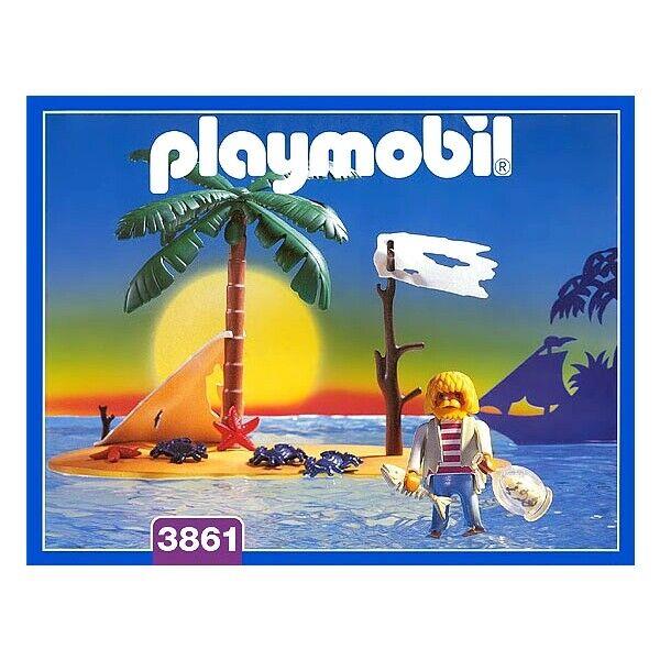 Playmobil 3861 Pirate Island Castaway Stranded Deserted Isolation Toy Set