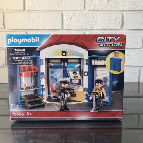 Playmobil 70306 City Action Police Station Play Box Toy Set Ages 4+ Pretend