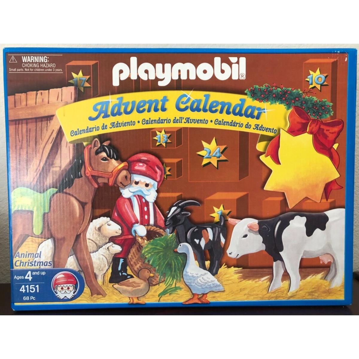 Playmobil 2005 Advent Calendar Set 4151 Animals` Christmas