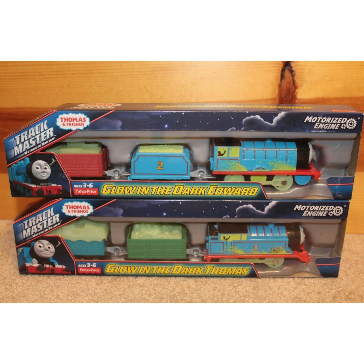 2 Trackmaster Glow IN The Dark Edward Thomas 2016 DFN20 DFN21 Motorized Trains