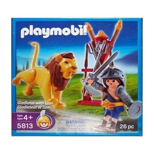 Playmobil 5813 Gladiator with Lion Roman Warrior Sword Shield