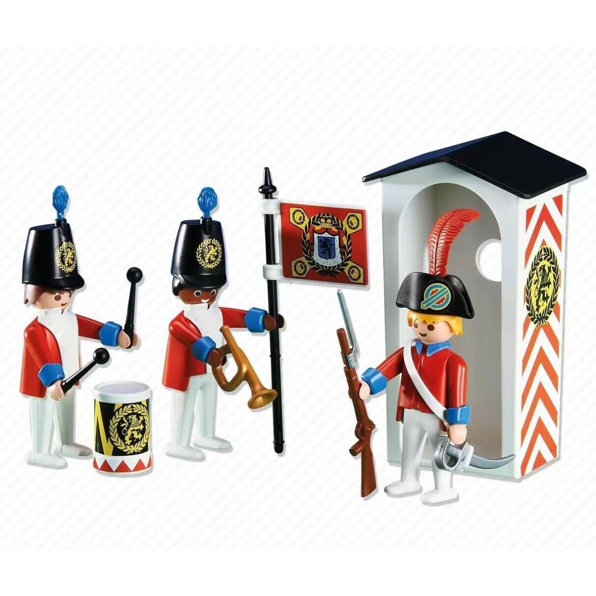 Playmobil 6413 Sentry Box British Redcoat Guards Soliders Drum Beefeater