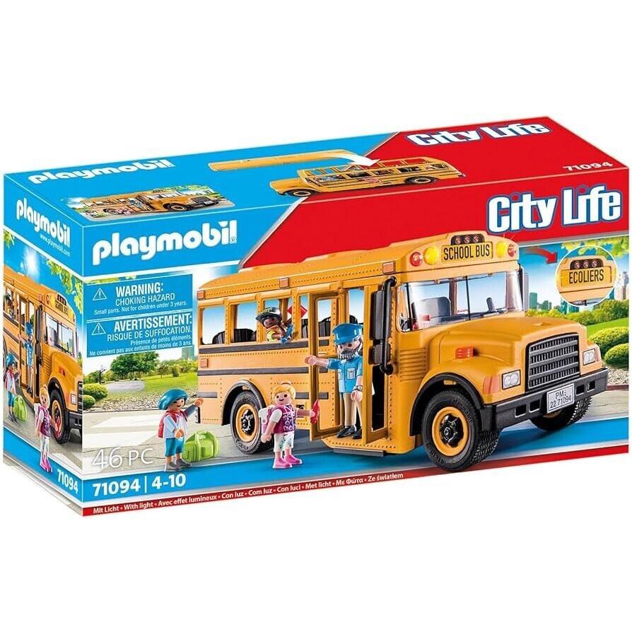 Playmobil City Life 70983 School Bus Mib/new
