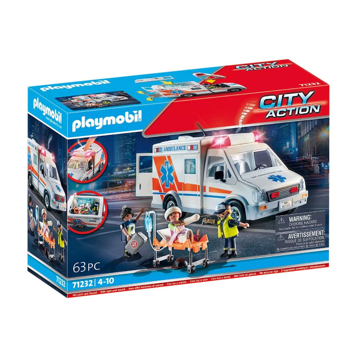 Playmobil City Action 71232 Ambulance Mib/new