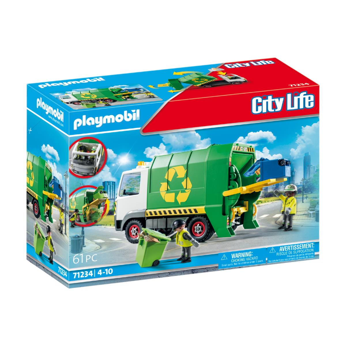 Playmobil City Action 71234 Recycling Truck Mib/new