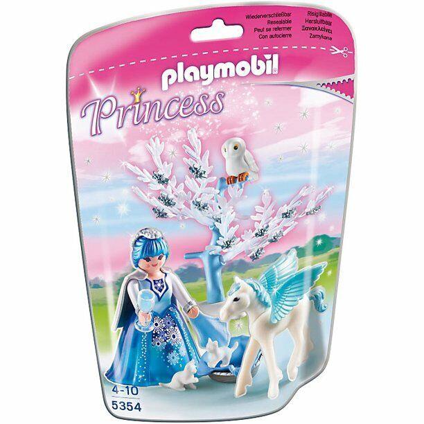 Playmobil 5354 Winter Princess with Pegasus Unicorn Snow White-blue Owl Queen