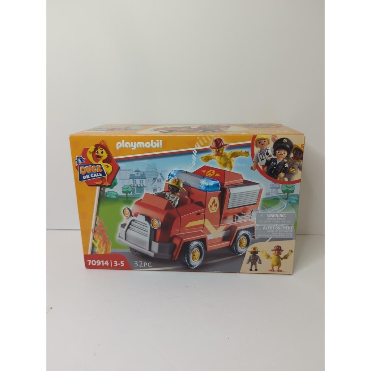 Playmobil Duck On Call Fire Brigade Emergency Vehicle Building Set IN Stock