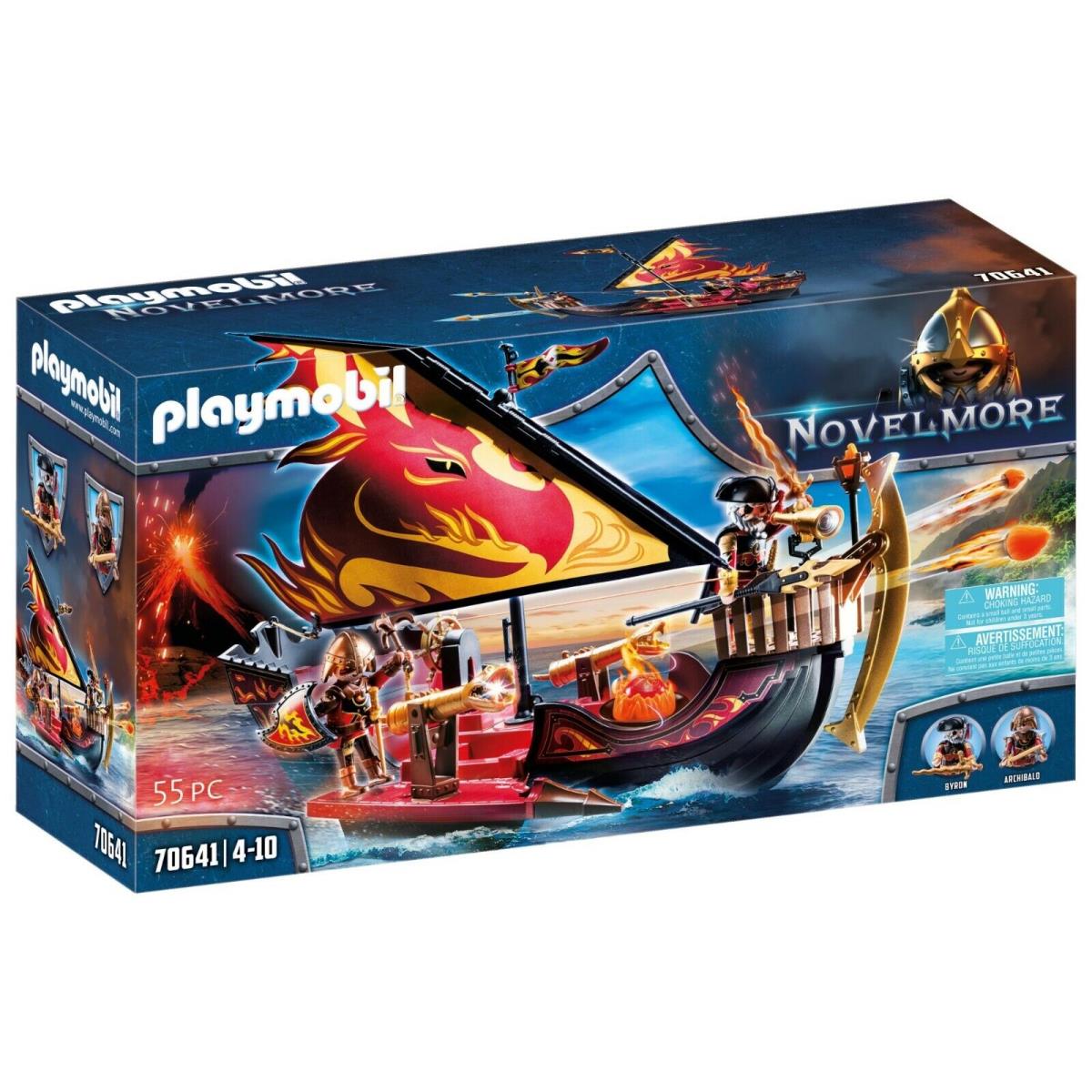 Playmobil Novelmore Burnham Raiders Fire Ship Set 70641