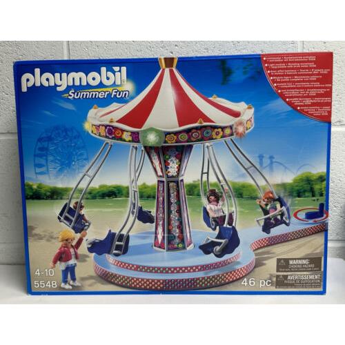 Playmobil Summer Fun Amusement Park Flying Swings 46pc / 5548