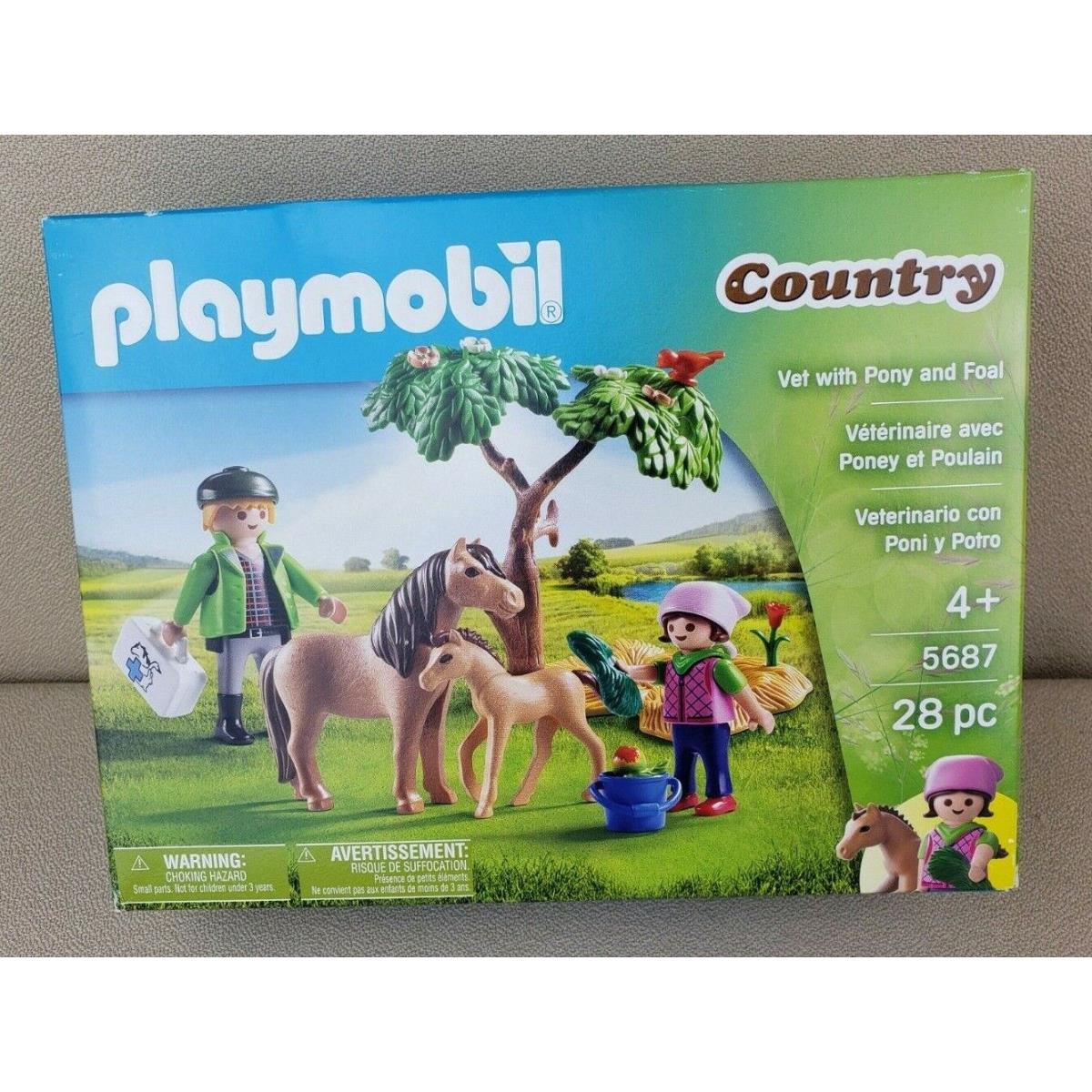 Playmobil Country Vet with Pony and Foal 5687 Horse Pkgdstrs