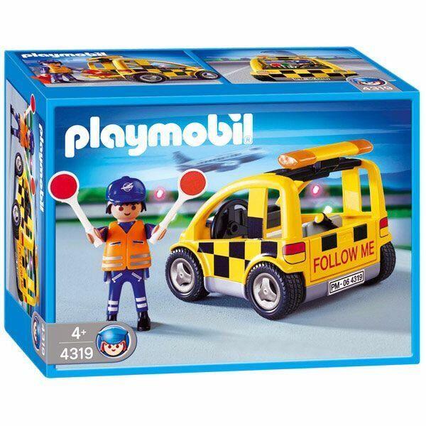 Playmobil 4319 Airport Emergency Car Taxi Signal Air Terminal Vehicle