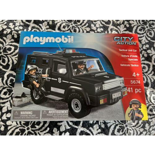 Playmobil City Action 5674 Tactical Unit Car Police Set