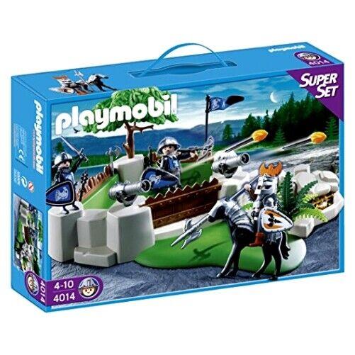 Playmobil 4014 Knights Fort Super Set Orange Blue Medieval Horse