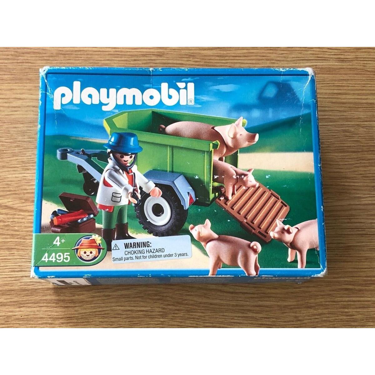 Playmobil 4495 Veterinarian with Pigs Set Farm Oop