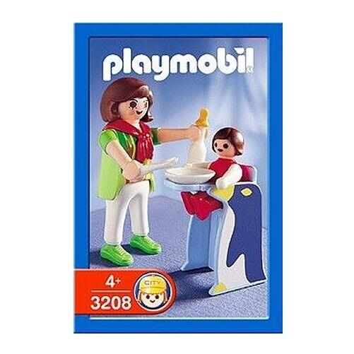 Playmobil 3208 Mother with Child Set with Penguin Highchair