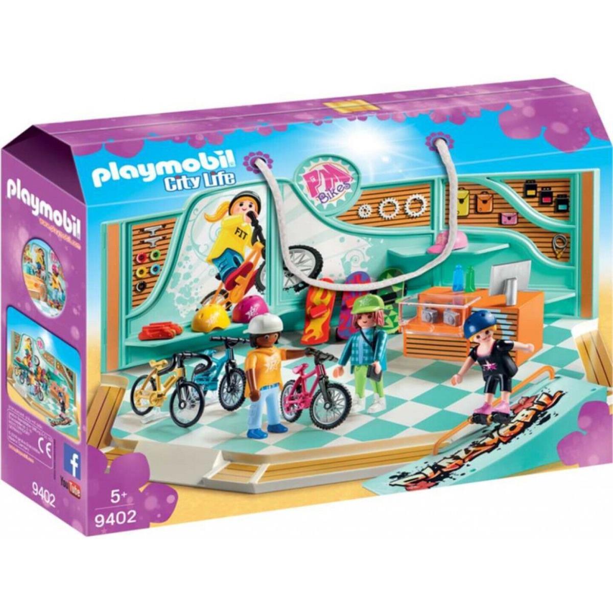 Playmobil 9402 Bike Skate Shop Building Kit