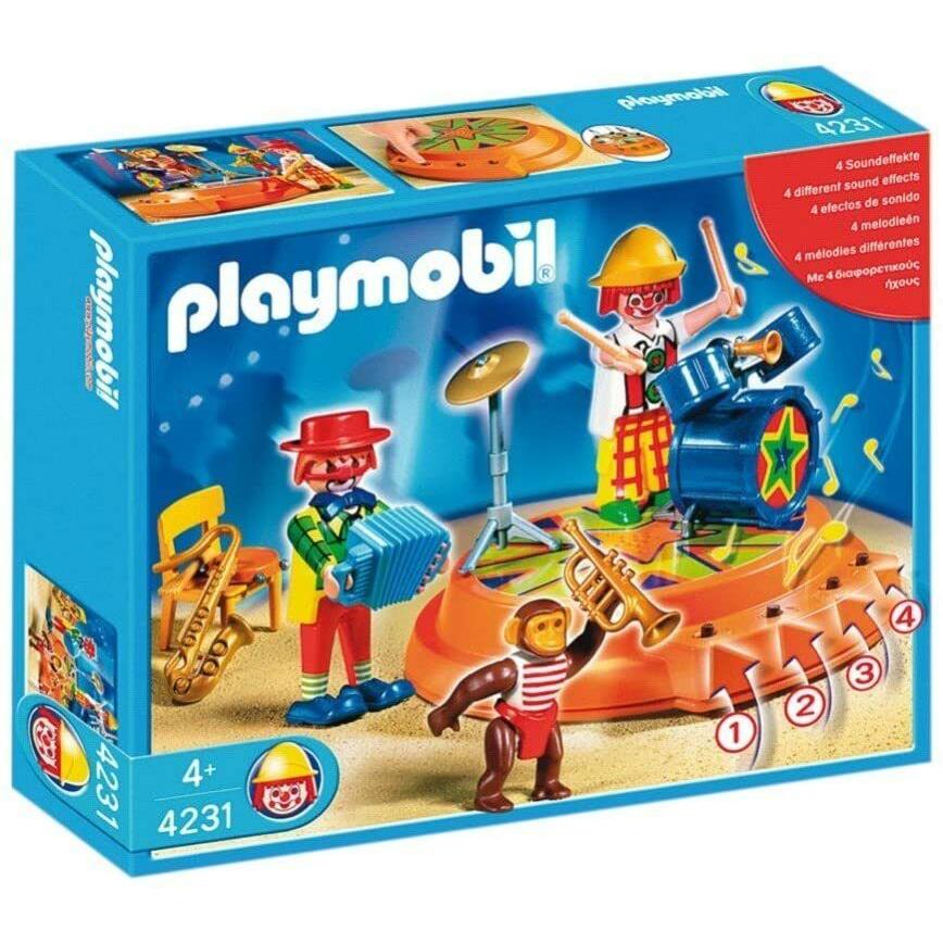 Playmobil 4231 Circus Band Carnival Figures Monkey Drums Music Toy Set