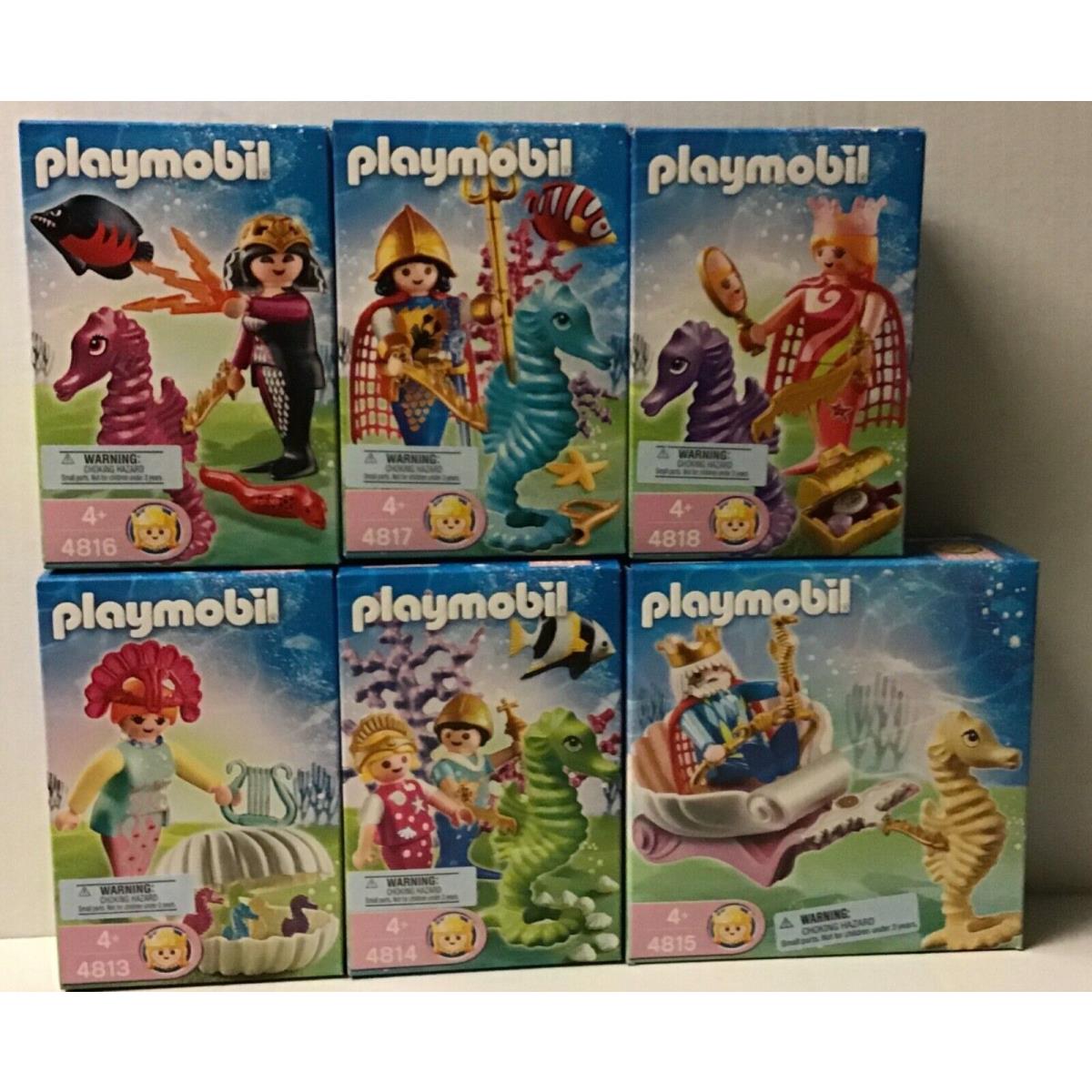 Playmobil Mermaids 4813 4814 4815 4816 4817 4818 - - Complete Set