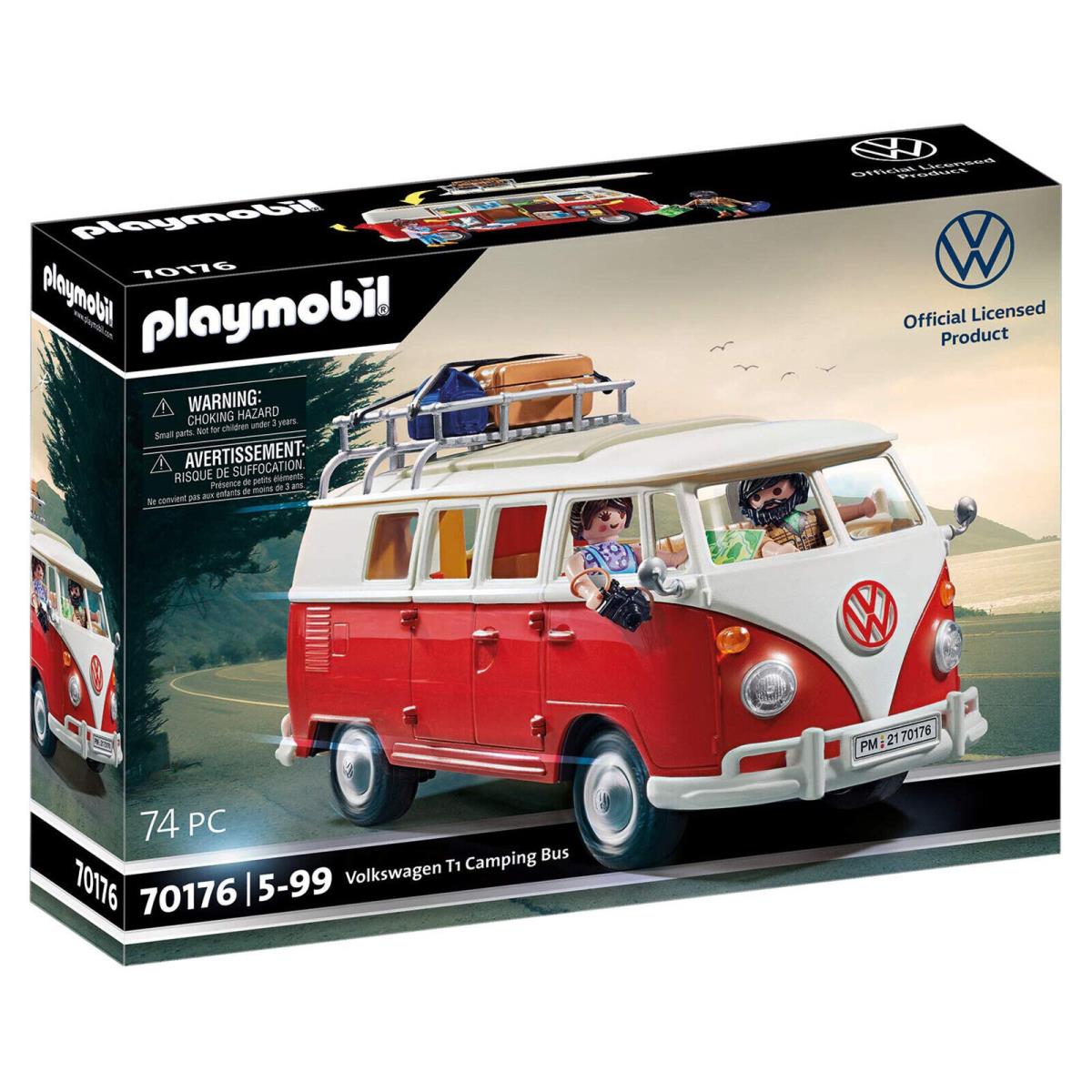 Playmobil Volkswagon T1 Camping Bus Building Set 70176 Learning Toys