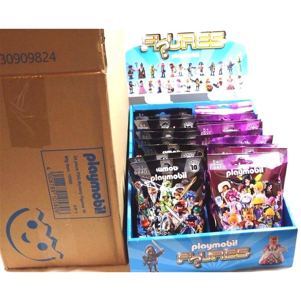 24 Packs Playmobil 10580 6840 6841 Series 10 Boys Girls Mystery Figures Case Box