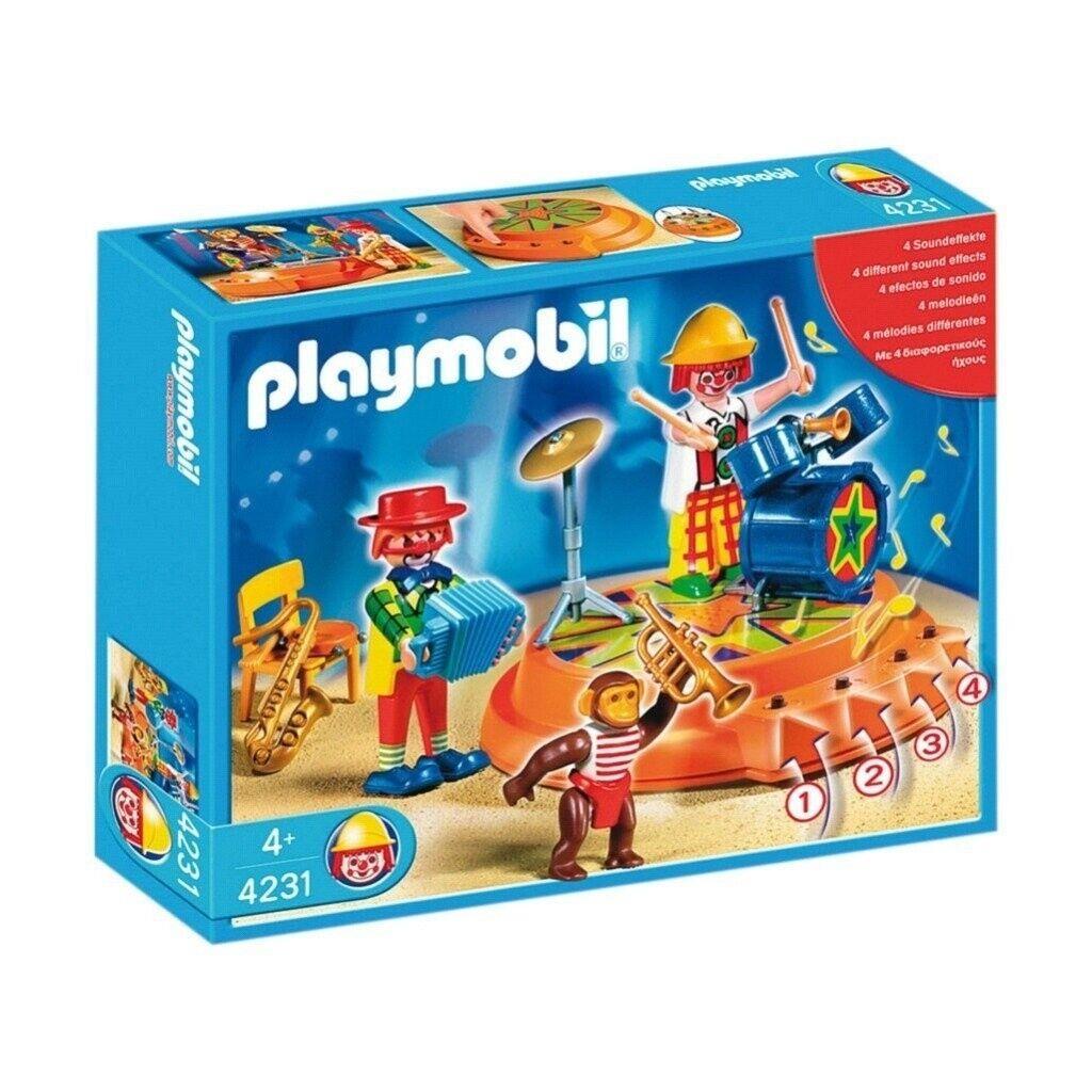 Playmobil 4231 Circus Band Musical Set with Sounds Monkey Clowns Instruments