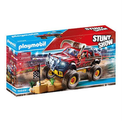 Playmobil Stunt Show Bull Monster Truck Building Set 70549 IN Stock