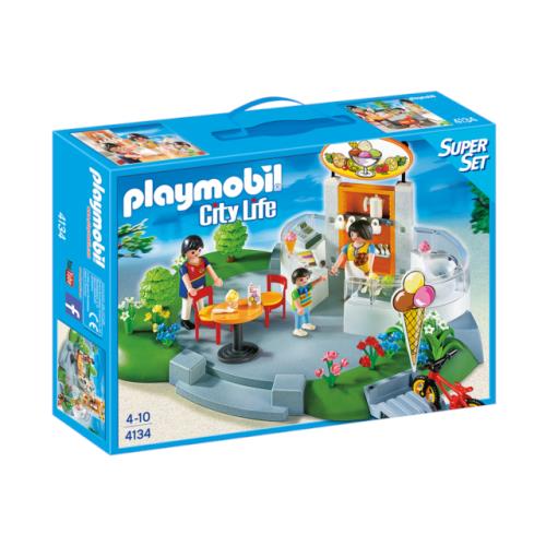 Playmobil 4134 Ice Cream Parlor City Life Super Set