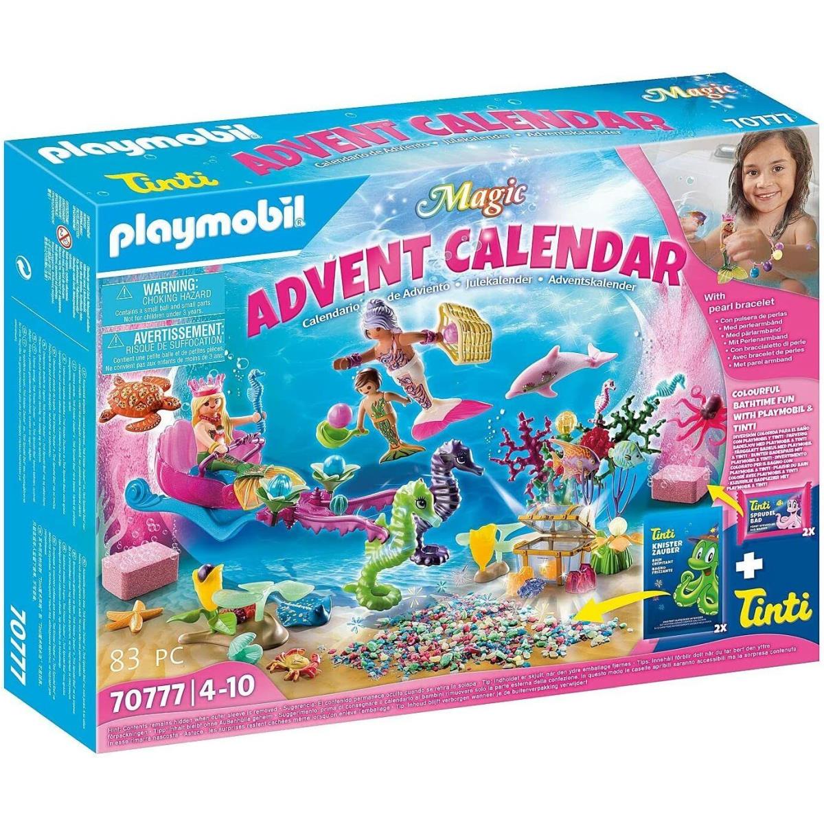 Playmobil 70777 Bathing Fun Magical Mermaids Advent Calendar Playset